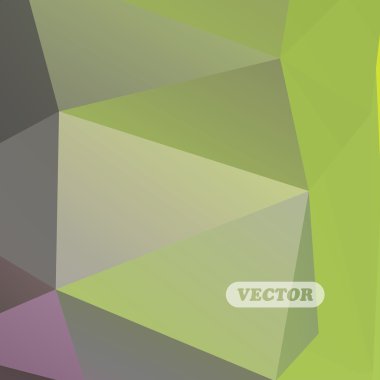 Soyut renkli üçgenler