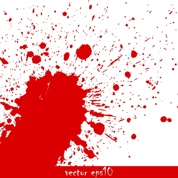 Splattered blood stains — Stock Vector