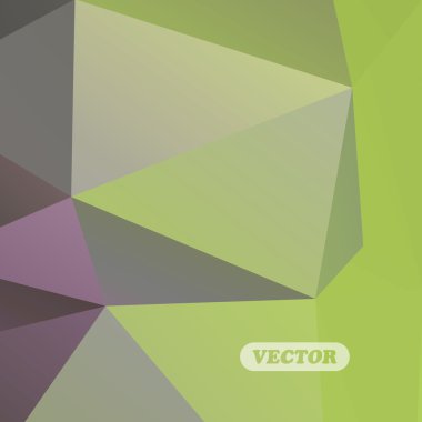 Soyut renkli üçgenler