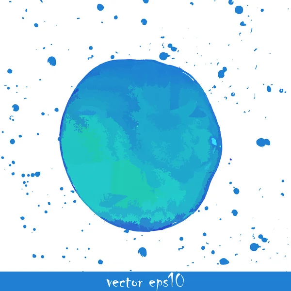 Blå bakgrunn i vannfarger – stockvektor
