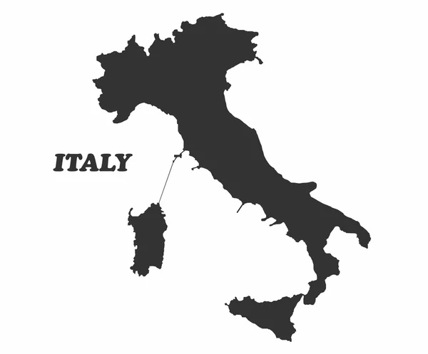 Mapa do conceito de Itália — Vetor de Stock