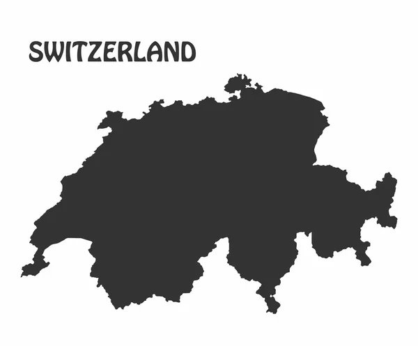 Concetto mappa della Svizzera — Vettoriale Stock