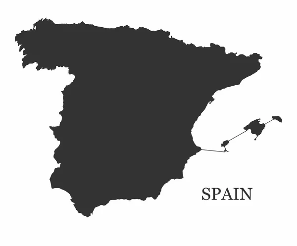 Mapa do conceito de Espanha — Vetor de Stock