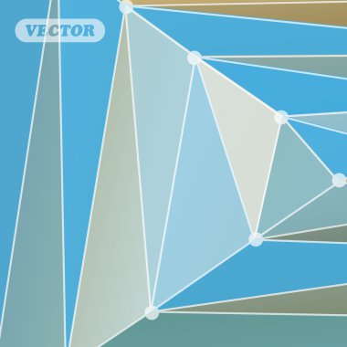 Soyut renkli üçgenler