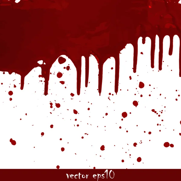 Splattered blood stains — Stock Vector