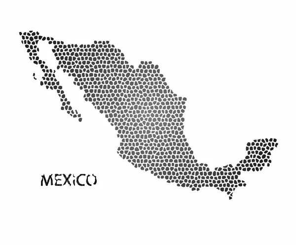 Карта концептов Мексики — стоковый вектор