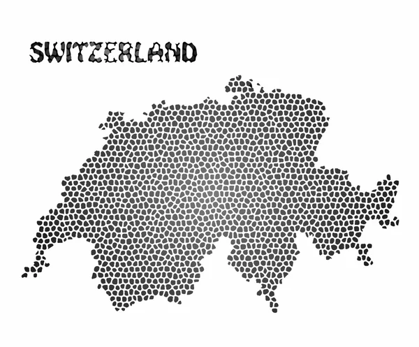 Концептуальная карта Швейцарии — стоковый вектор