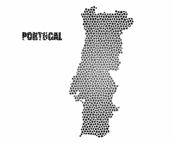 Концептуальная карта Португалии — стоковый вектор