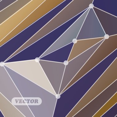 Soyut renkli üçgenler