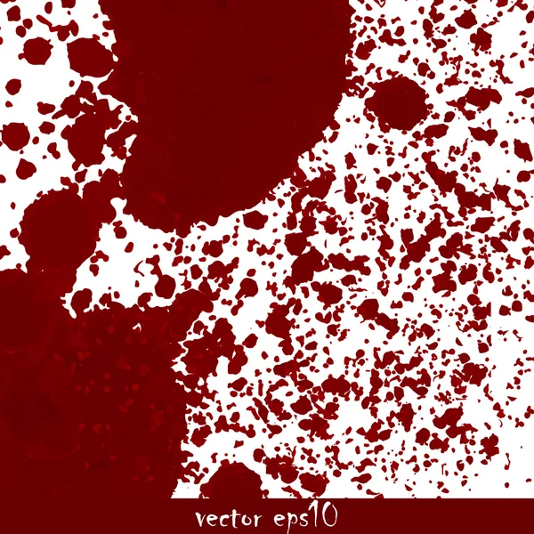 Macchie di sangue spruzzate — Vettoriale Stock