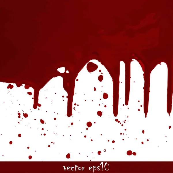 Splattered blood stains — Stock Vector