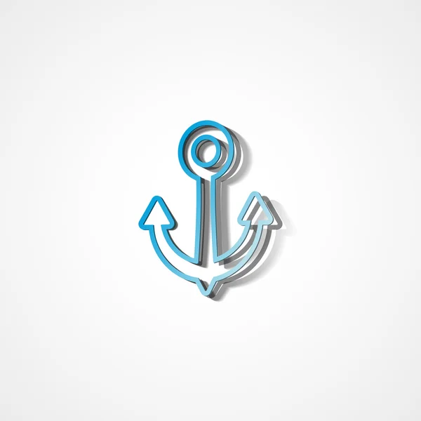Anchor web icon — Stock Vector