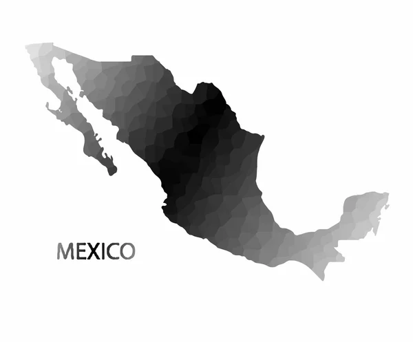 Carte conceptuelle du Mexique — Image vectorielle