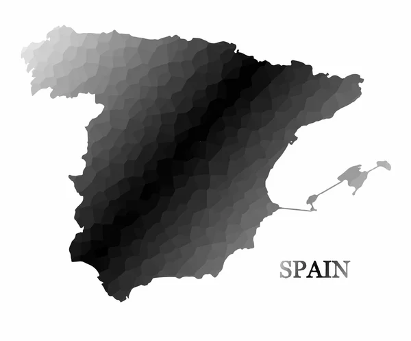 Mapa do conceito de Espanha — Vetor de Stock