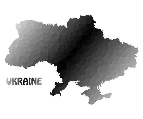 Konzeptkarte der Ukraine — Stockvektor