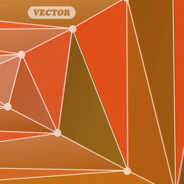 Soyut renkli üçgenler