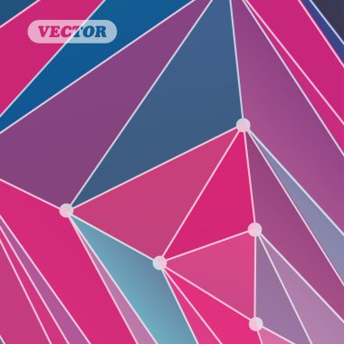 Soyut renkli üçgenler