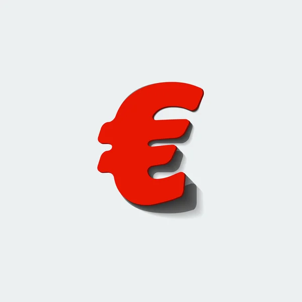 Euro vector icono web — Archivo Imágenes Vectoriales