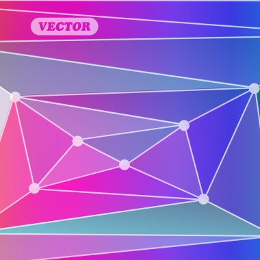Soyut renkli üçgenler