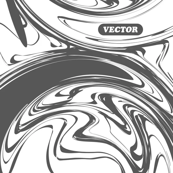 Gris fantasía ondas abstracto — Vector de stock