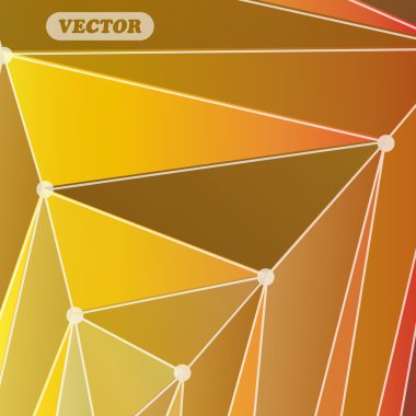 Soyut renkli üçgenler