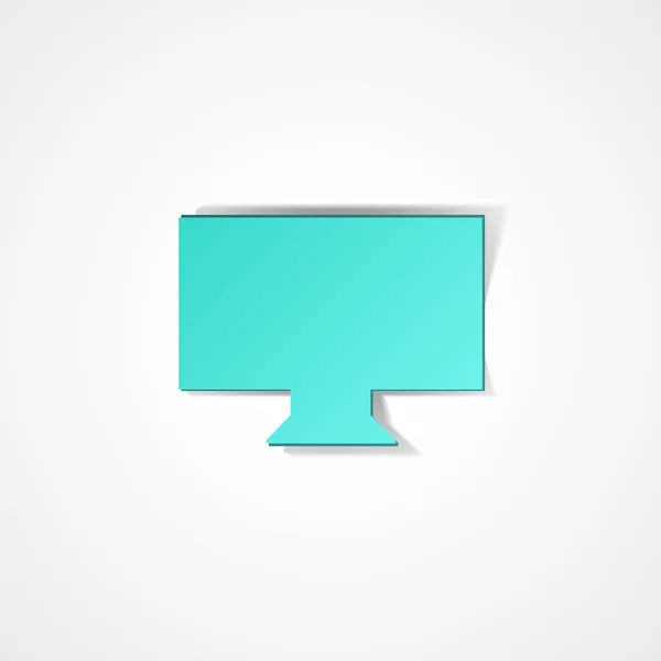 Desktopcomputer web pictogram — Stockvector