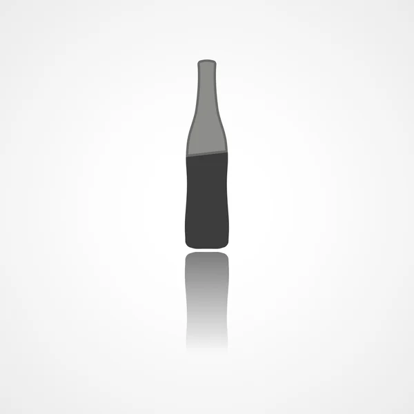 Botella de cerveza icono web — Vector de stock