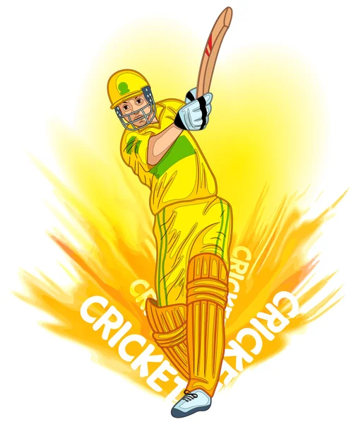 Ilustração vetorial do críquete Sport — Vetor de Stock