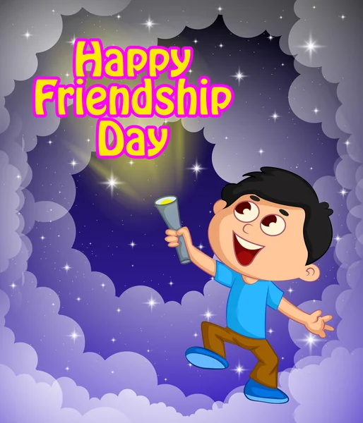 Illustration vectorielle du jour de l'amitié heureuse — Image vectorielle