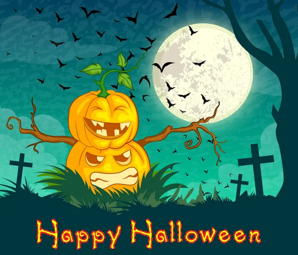 Illustration vectorielle de joyeux Halloween — Image vectorielle