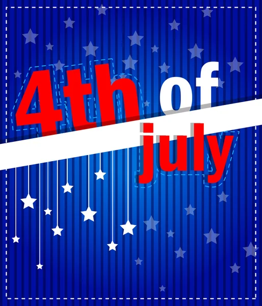 4η Ιουλίου, ημέρα της αμερικανικής ανεξαρτησίας — Διανυσματικό Αρχείο