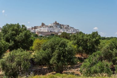 Ostuni kasabası, Apulia, İtalya