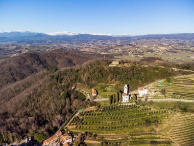 İtalya 'da Cormons doğa manzarası