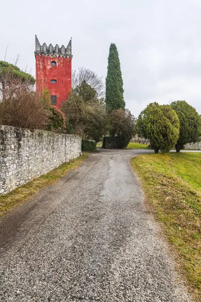 Foggy Gloomy Landscape City Italy — Stock Photo, Image