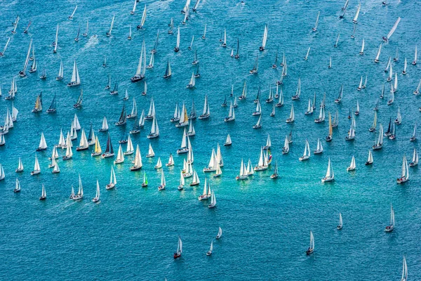 Barcolana Regatta Golf Von Trieste Italien — Stockfoto