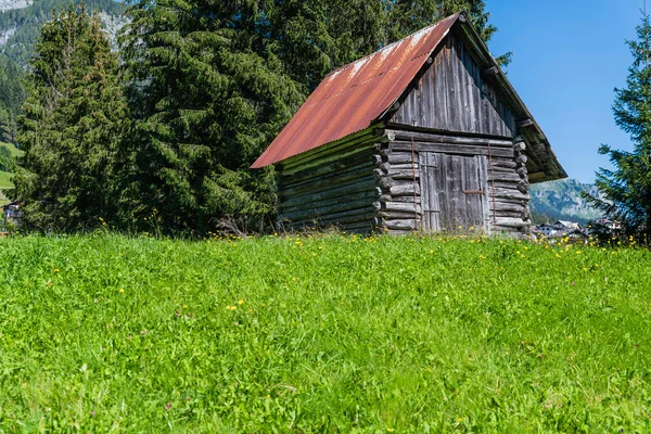 Nature Traditions Dans Ancien Village Sappada Perle Des Dolomites Frioul — Photo