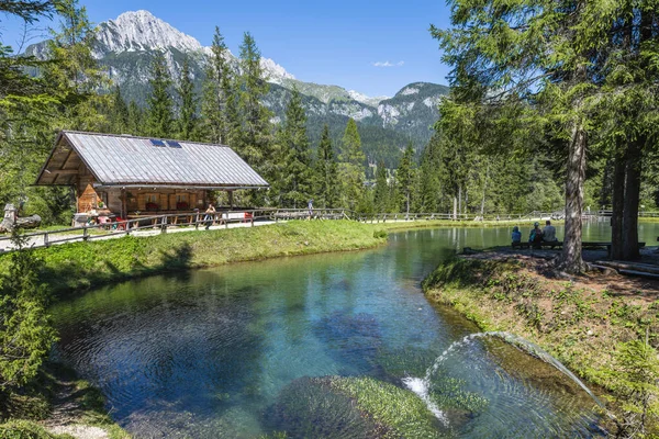 Natur Und Traditionen Antiken Dorf Sappada Perle Der Dolomiten Friaul — Stockfoto