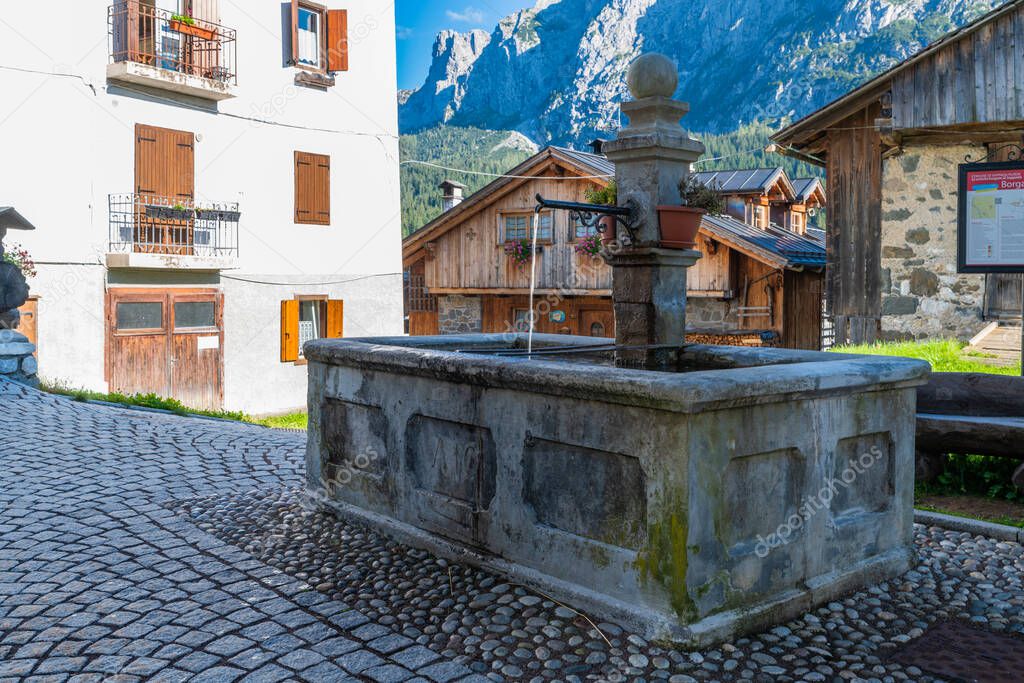 Nature and traditions in the ancient village of Sappada. Pearl of the Dolomites. Friuli