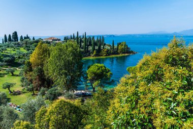 Punta San Viglio, İtalya 'da Garda Gölü 
