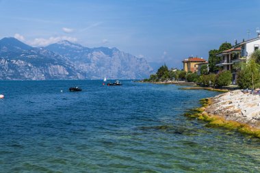 Punta San Viglio, İtalya 'da Garda Gölü 