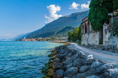 Punta San Viglio, İtalya 'da Garda Gölü 