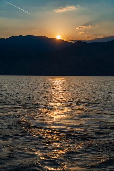 Lago Garda Punta San Viglio Italia — Foto de Stock