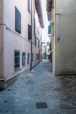 Güzel, ortaçağ eski kasabası, İtalya.