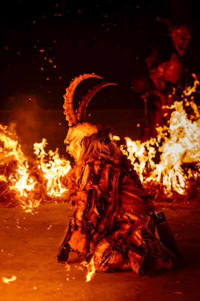 Krampus. Christmas Devils. Advent Traditions in the Alps.