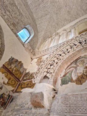 Cividale del Friuli 'deki Lombard Tapınağı. İtalya 'da UNESCO Dünya Mirası.