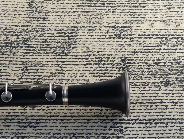 Clarinet Bell sobre Grunge Background —  Fotos de Stock