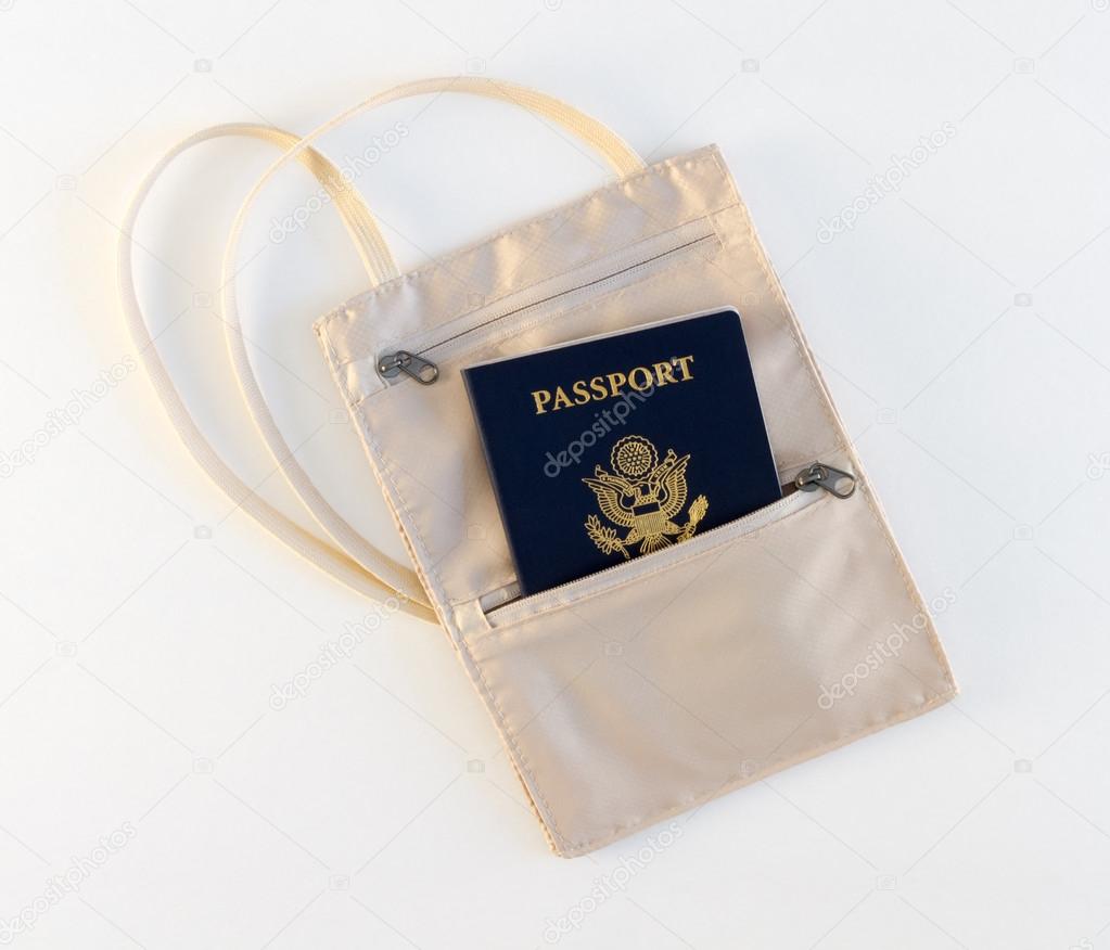 Travel Neck Pouch With Passport