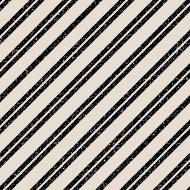 Siyah ve pürüzsüz krem bantlı klasik çapraz çizgili desen. Yıpranmış vektör arkaplanı tekstil, duvar kağıdı, ambalaj ve geçmişe dönük tasarım projeleri için uygundur.