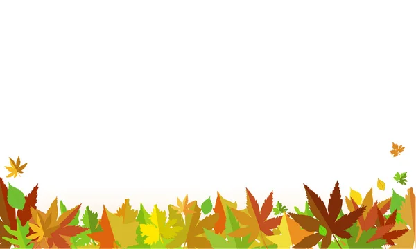 Fond d'automne. feuilles d'automne — Image vectorielle