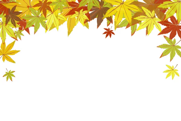 Fond avec des feuilles colorées d'automne — Image vectorielle